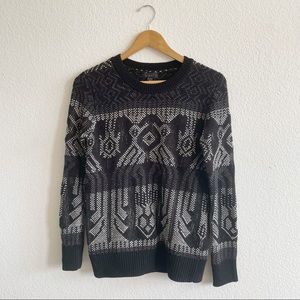 JCrew Geometric Patterned Knit Crewneck Size XS